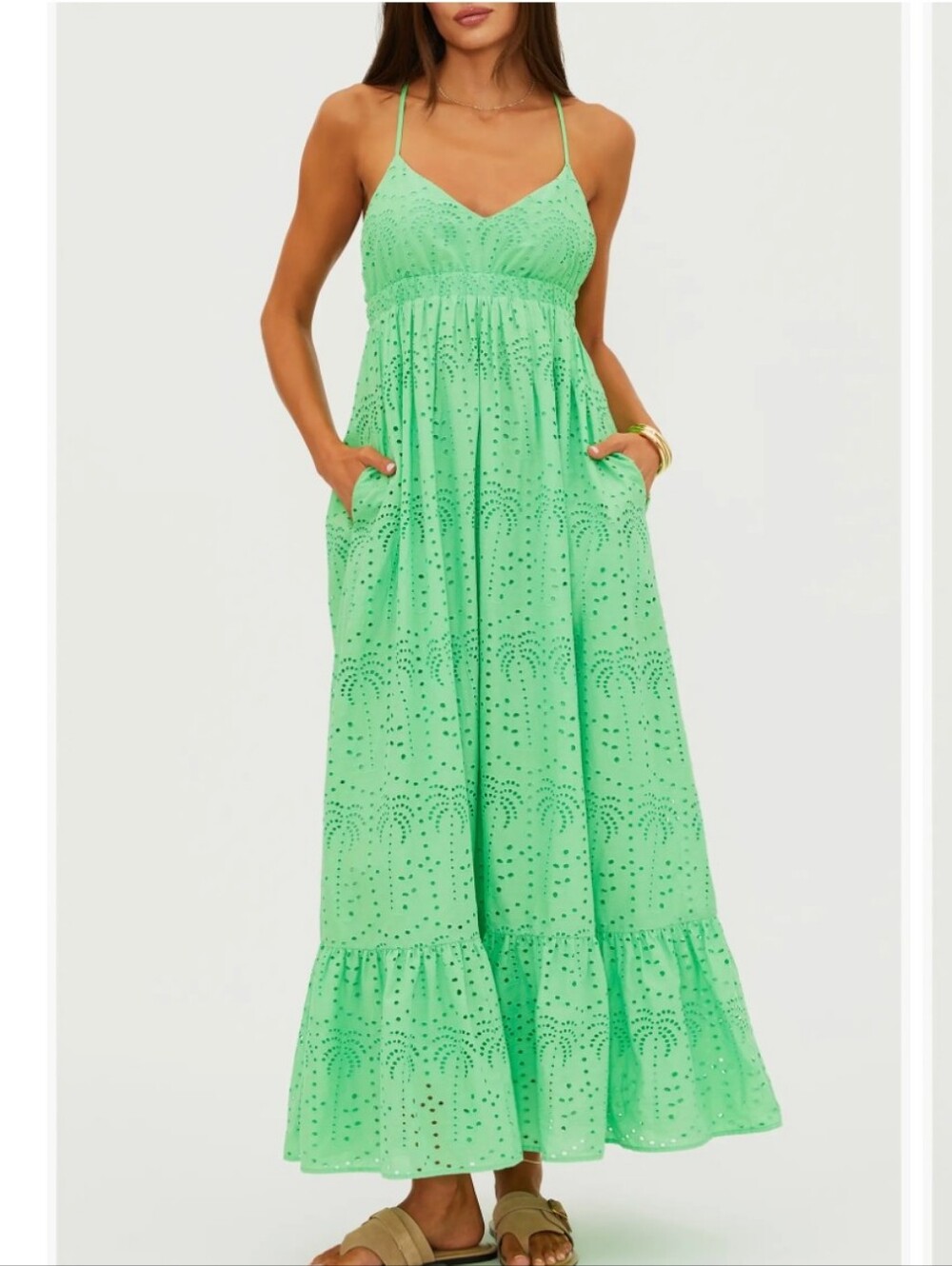 Beach Riot Nwt Ruthie Cotton Voile Cover-Up Maxi Sundress Size M